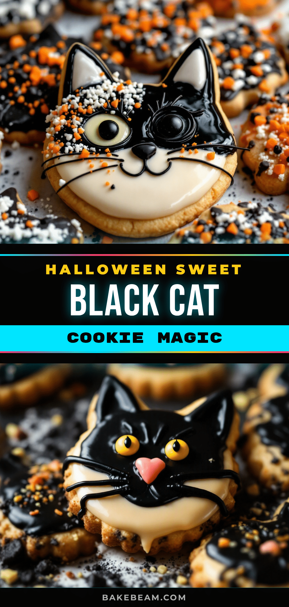 black cat halloween sugar cookies recipe
