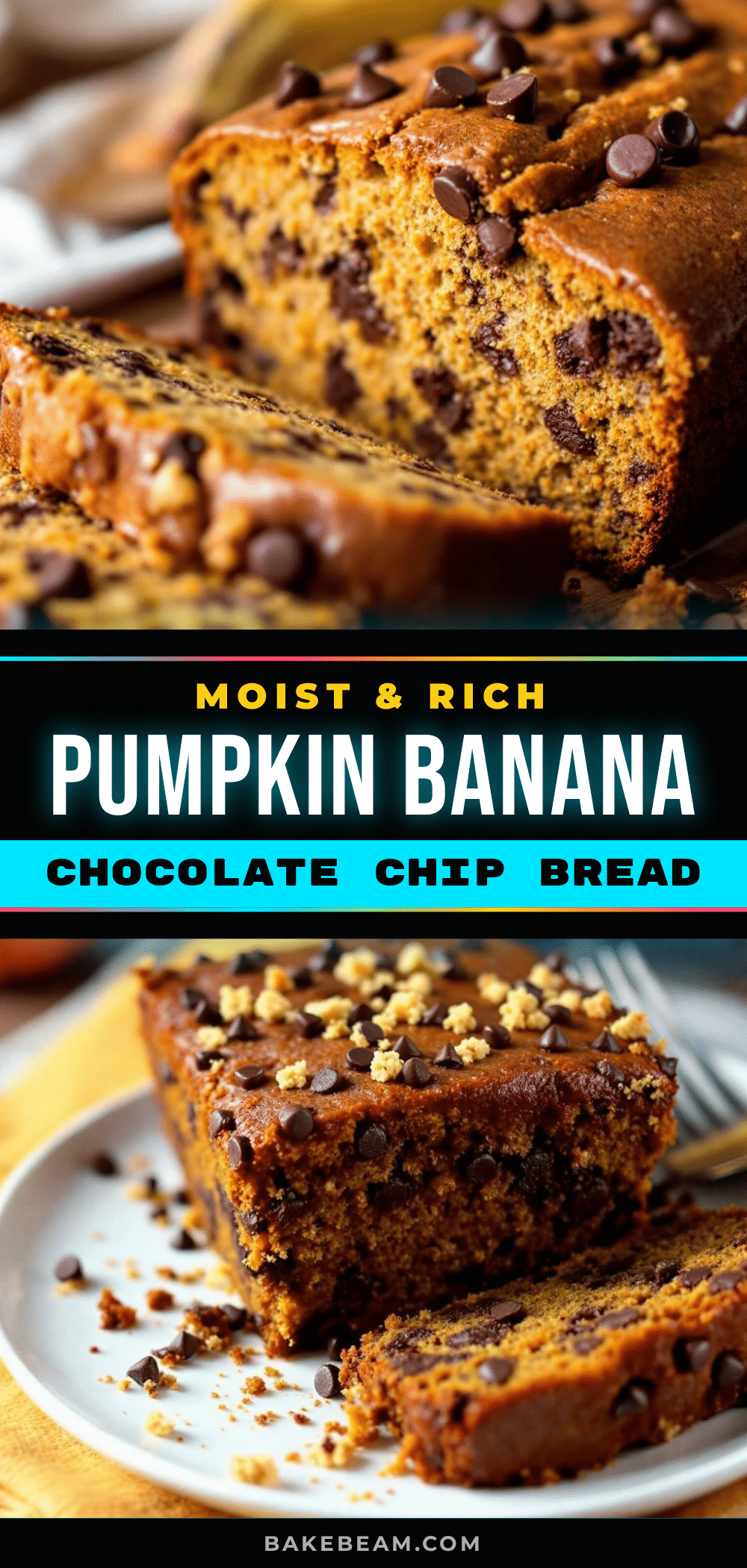 chocolate chip pumpkin banana bread recipe