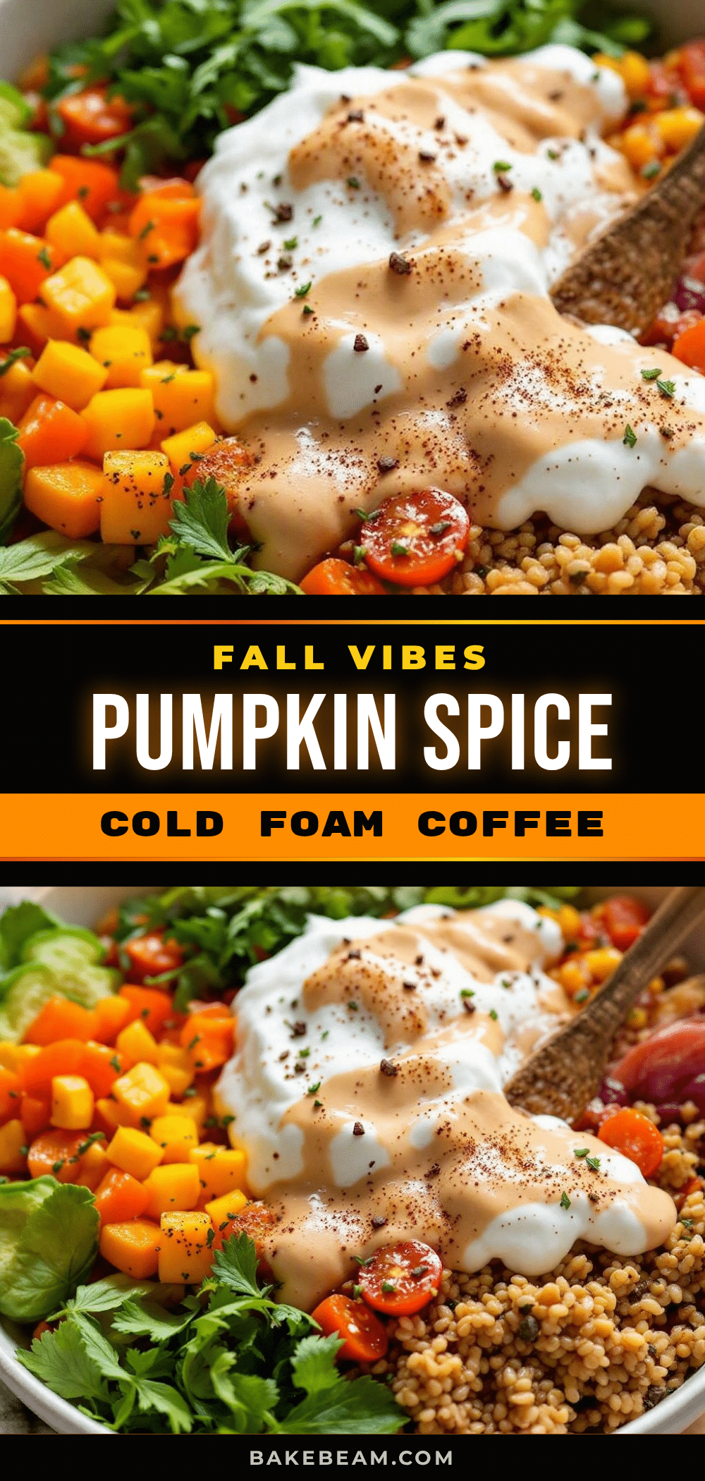 creamy pumpkin spice cold foam iced coffee recipe
