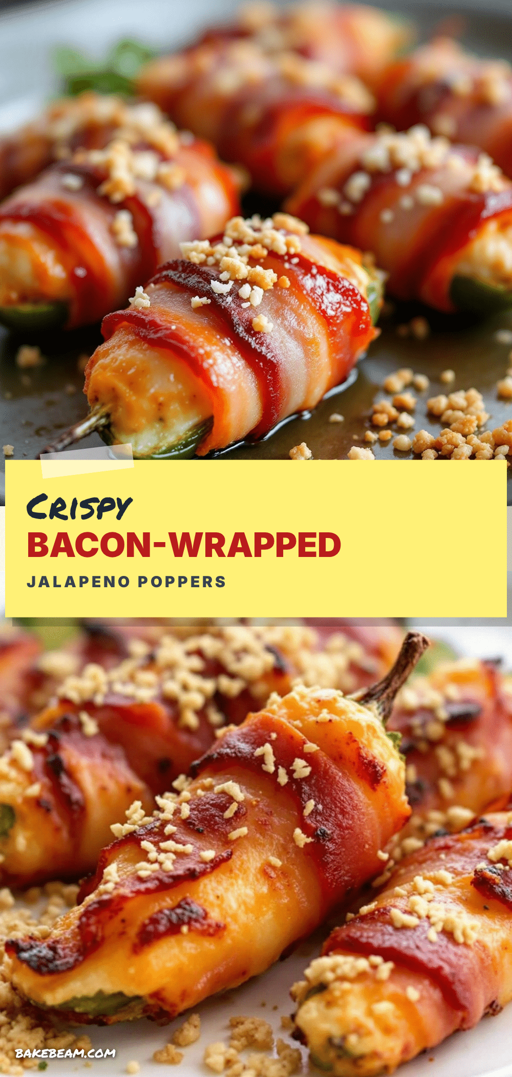 crispy bacon-wrapped jalapeno poppers recipe