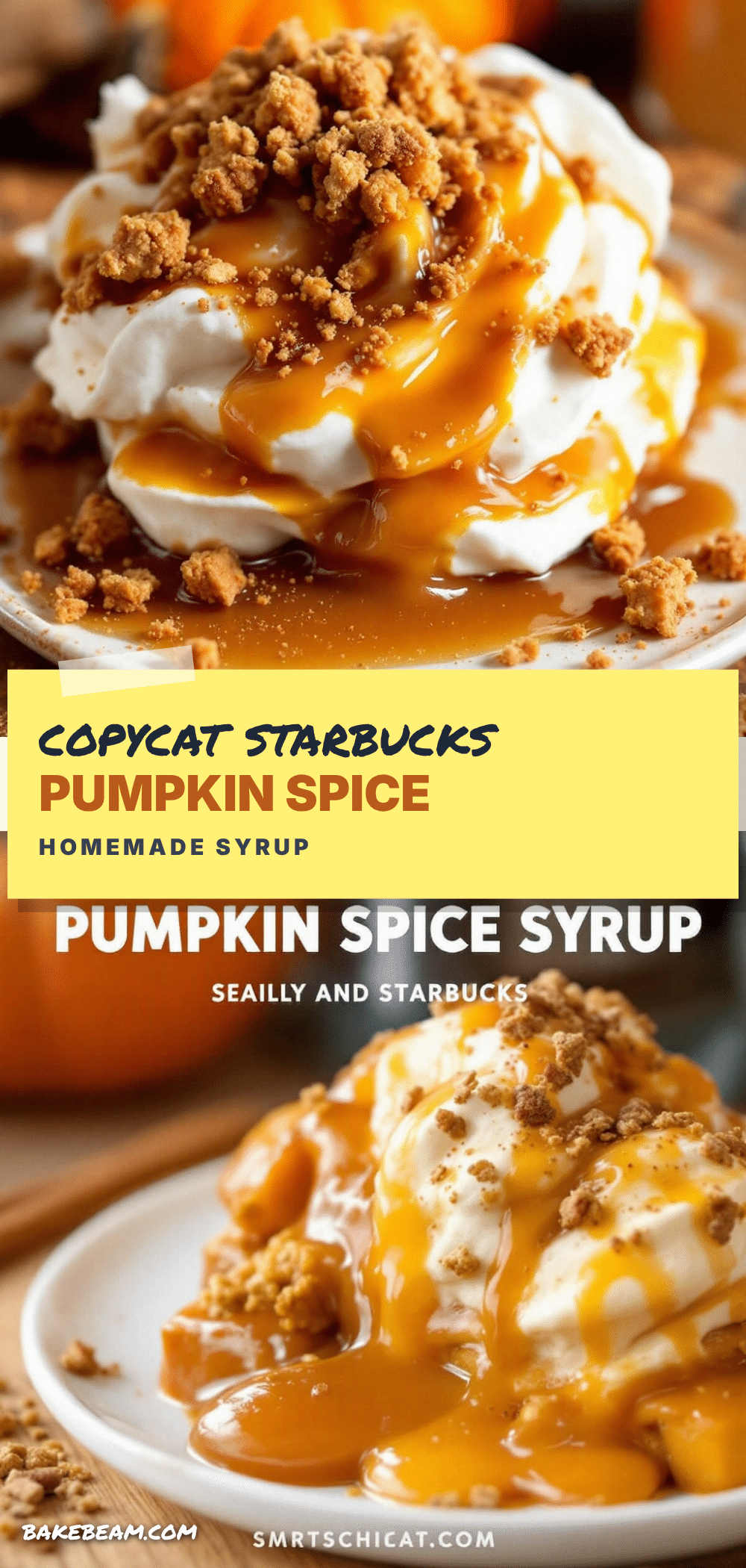 easy copycat Starbucks pumpkin spice latte syrup recipe