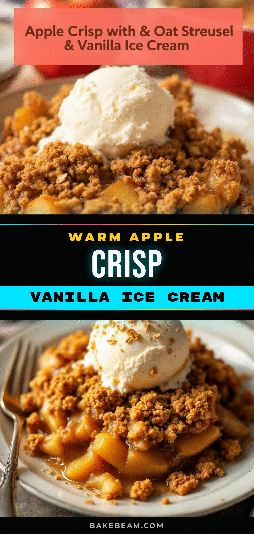 homemade apple crisp with oat streusel recipe