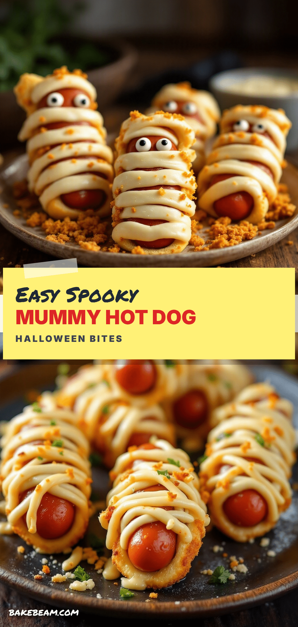 mummy hot dog bites recipe