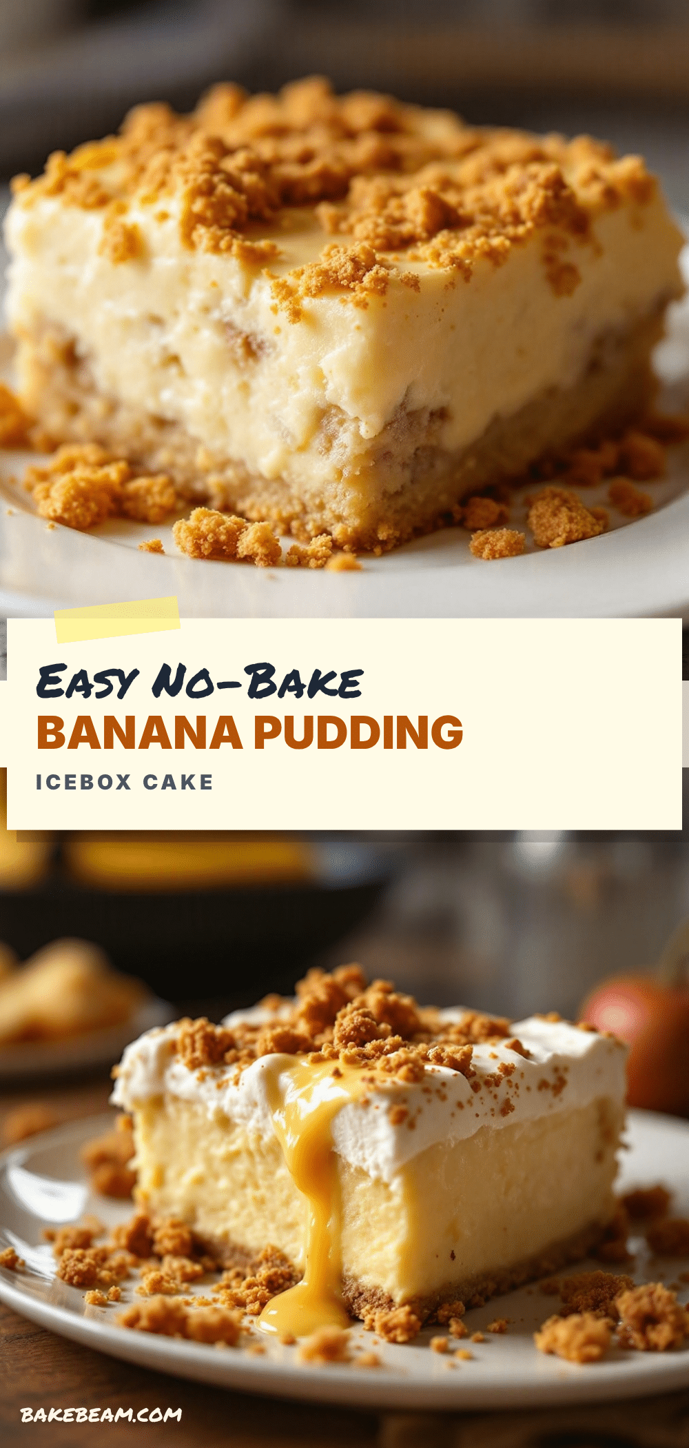 no-bake banana pudding icebox cake recipe