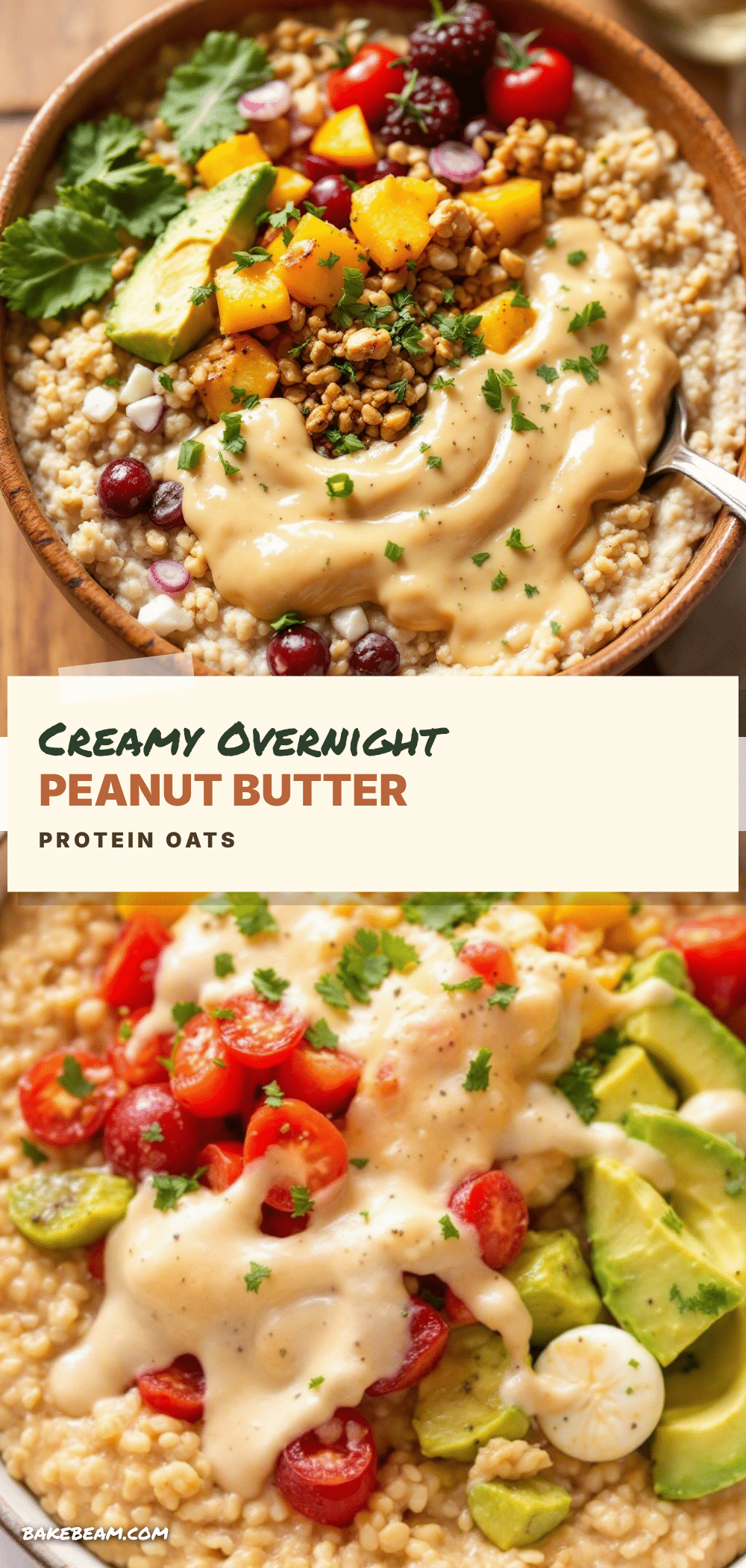overnight peanut butter protein oats recipe