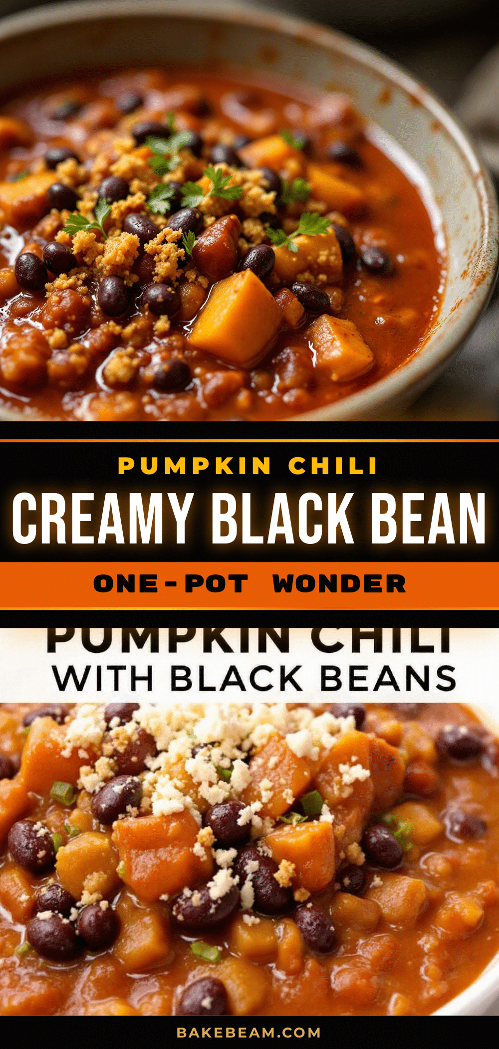 pumpkin chili with black beans recipe