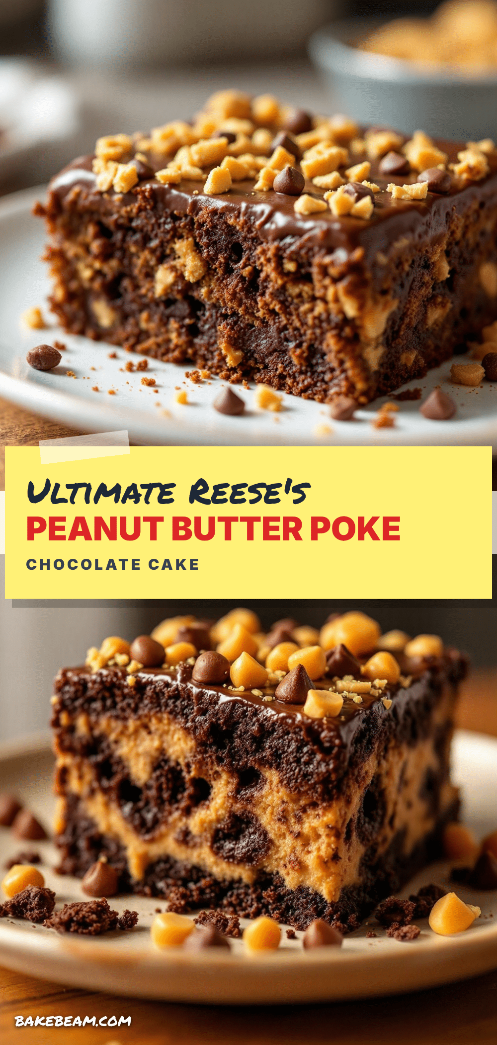 reeses poke cake recipe