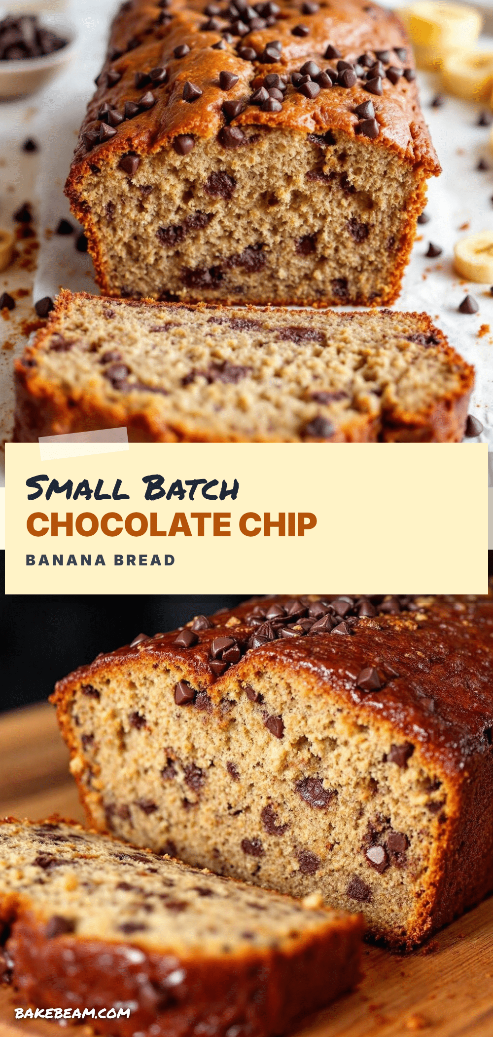 small batch banana bread with chocolate chips recipe