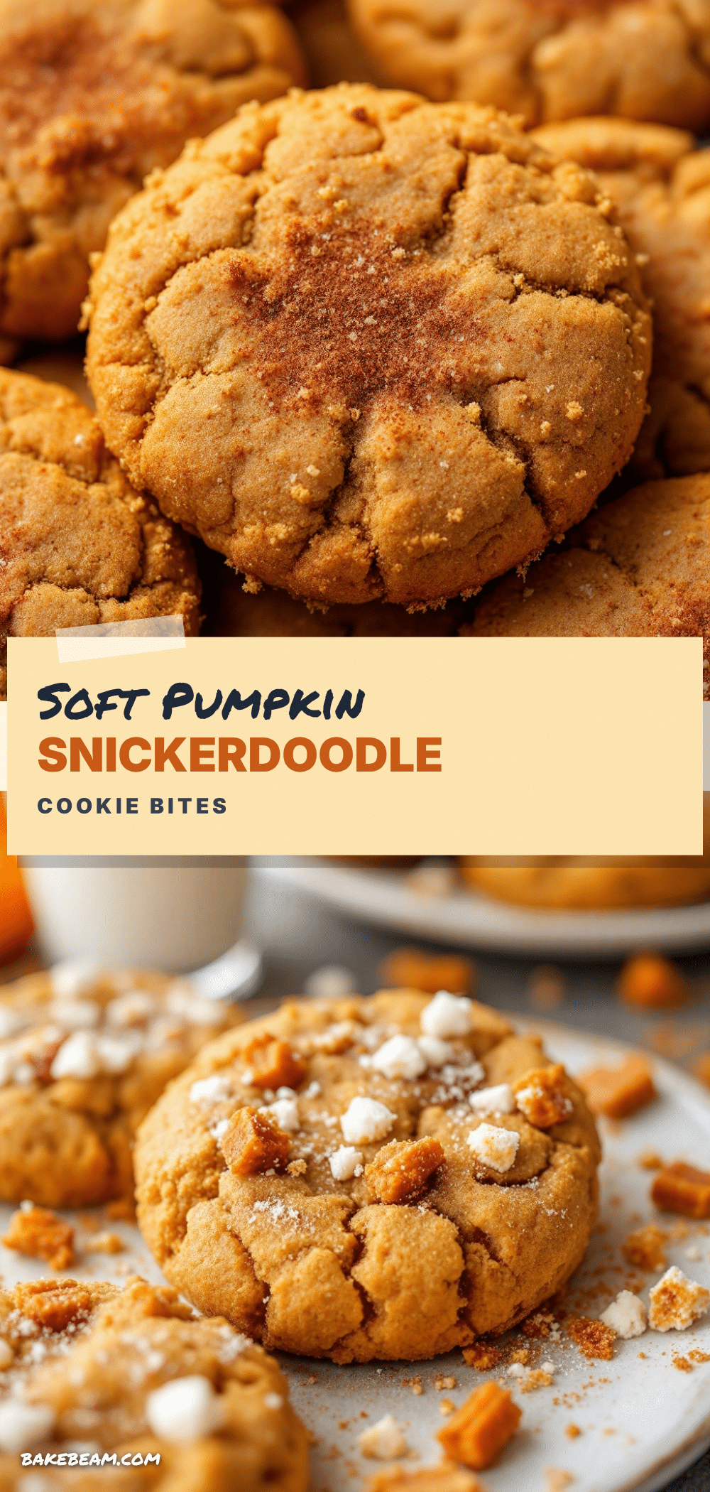 soft pumpkin snickerdoodle cookies recipe
