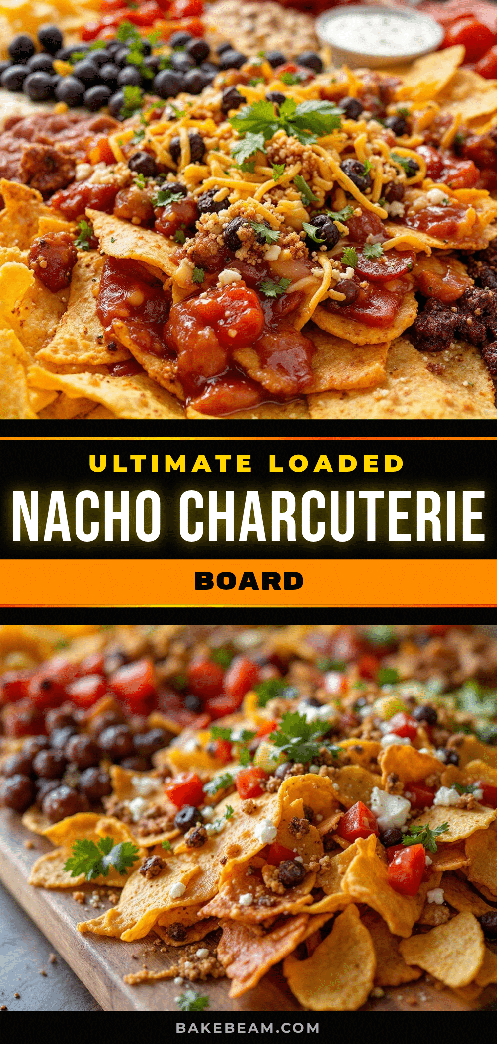ultimate loaded nacho charcuterie board for tailgate recipe