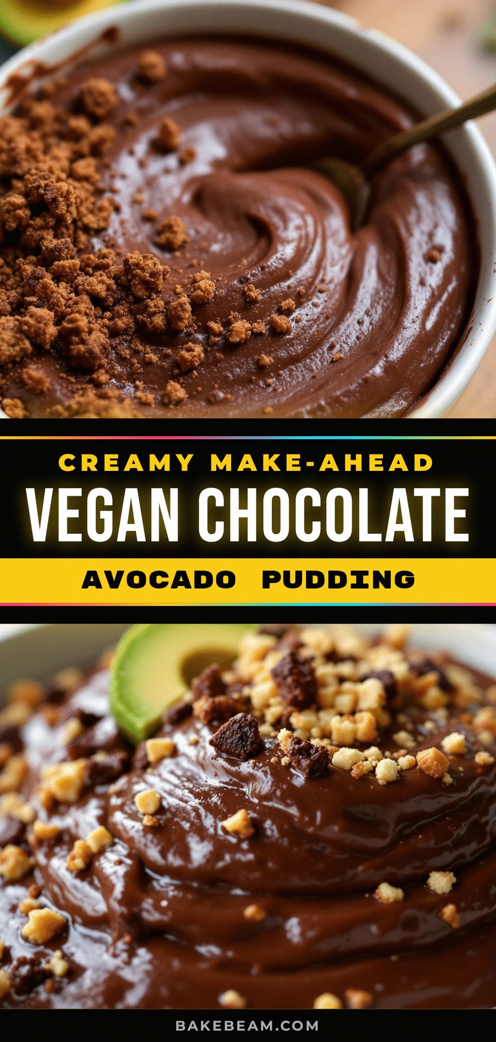 vegan chocolate avocado pudding recipe