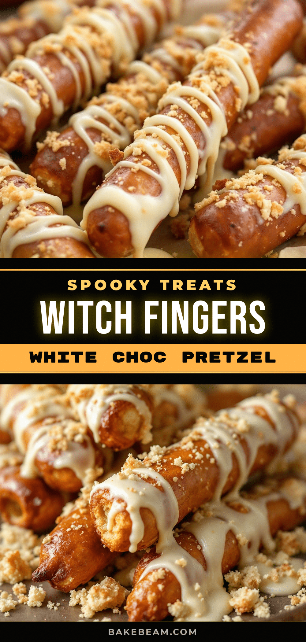 witch finger pretzel rods recipe