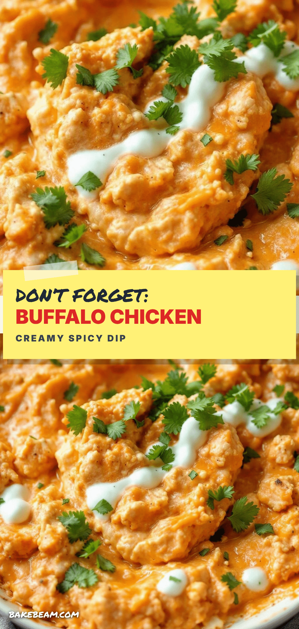 creamy spicy buffalo chicken dip recipe